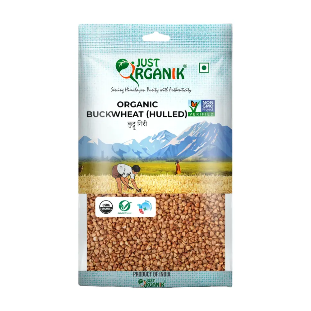Hạt Kiều Mạch Hữu Cơ, Organic Buckwheat-Hulled (500g) - JUST ORGANIK